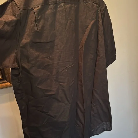 Sean John Black Short Sleeve Button down Shirt 3XL - Picture 6 of 10